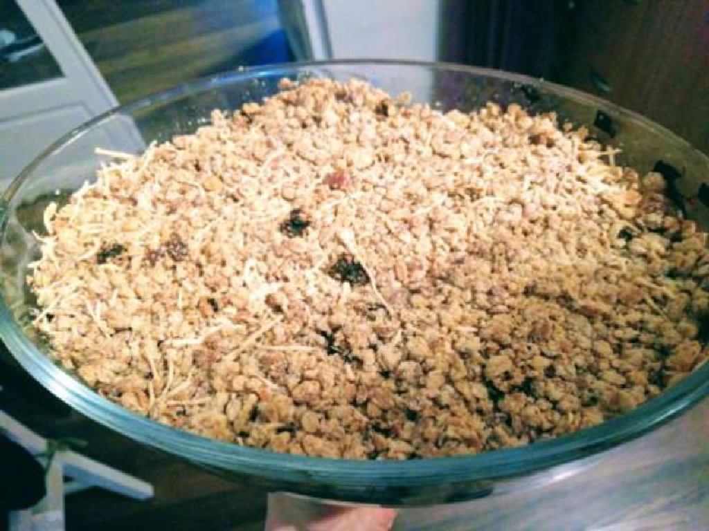 Crumble poireaux-chèvre