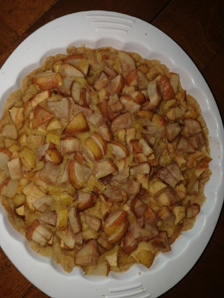 Tarte aux pommes et aux poires originale