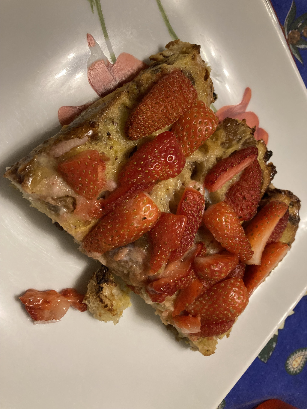 Pudding du chomdu aux fraises