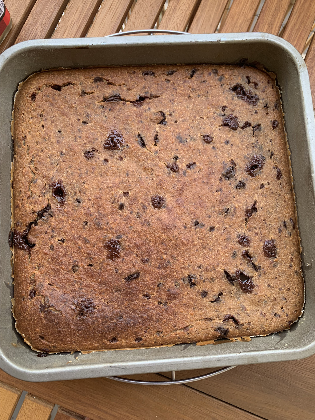 Gâteau banane, avoine, noisettes